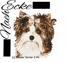 Stickdatei Biewer Terrier Nr. 2 13x18 PHOTOstitch