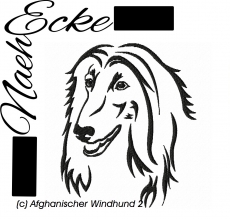 Stickdatei Afghanischer Windhund Nr. 2 13x18