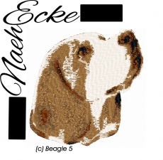 Stickdatei Beagle 5 13x18 PHOTOstitch