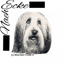 Stickdatei Bearded Collie 4 13x18 PHOTOstitch