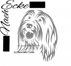 PLOTTERDatei Bearded Collie 1 SVG / EPS