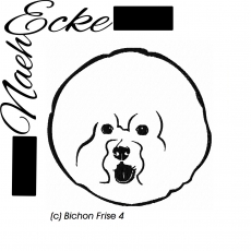 Stickdatei Bichon Frise Nr. 4 13x18