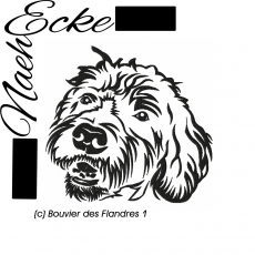 Stickdatei Bouvier des Flandres Nr. 1 10x10