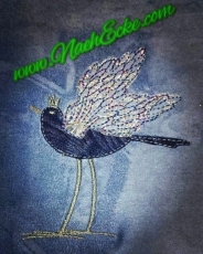 Stickdatei Vogel 3 Glitterbird 10x10