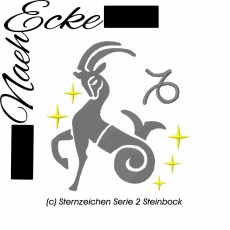 Stickdatei Sternzeichen Serie 2 Steinbock 10x10 <br />