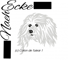 Stickdatei Coton de Tulear 1 10x10