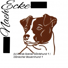 Stickdatei Dänischer Bauernhund / Dansk-Svensk Gårdshund 10x10 <br />