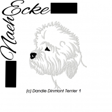 Stickdatei Dandie Dinmont Terrier 1 10x10 <br />