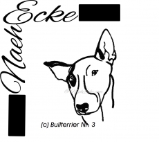 Stickdatei Bullterrier 3 13x18