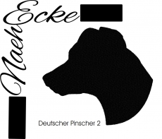 Stickdatei Deutscher Pinscher Nr.2 10x10 <br />