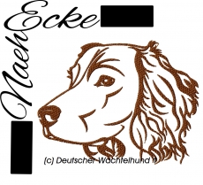 Stickdatei Deutscher Wachtelhund Nr. 1 10x10 <br />