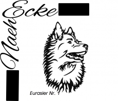 Stickdatei Eurasier Nr. 1 13x18 <br />