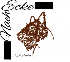 Stickdatei Foxterrier Nr. 1 10x10 <br />