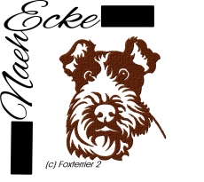 Stickdatei Foxterrier Nr. 2 10x10 <br />