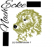 Stickdatei Goldendoodle 1 13x18 <br />