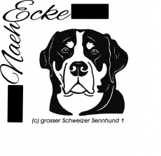 Stickdatei Grosser Schweizer Sennenhund 1 10x10 <br />