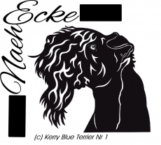 Datei Kerry Blue Terrier 1 SVG / EPS <br />