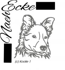 Stickdatei Koolie 1 13x18 <br />