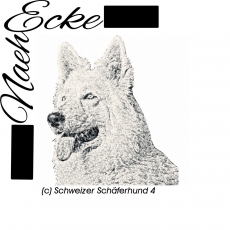 Stickdatei Schweizer Schäferhund Nr. 4 13x18 PHOTOstitch