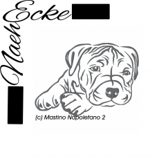 Stickdatei Mastino Napoletano Nr. 2 13x18 <br />