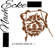 Stickdatei Norfolk Terrier Nr. 1 10x10 <br />