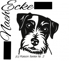 Stickdatei Parson Russell Terrier 2 10x10 <br />