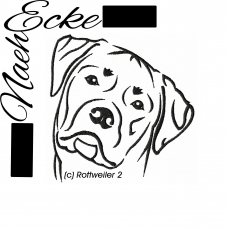 Stickdatei Rottweiler Nr. 2 10x10 <br />