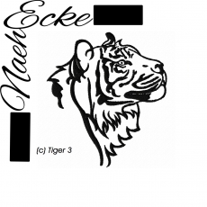 Stickdatei Tiger 3 10x10 <br />