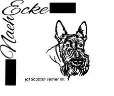 Stickdatei Scottish Terrier 1 13x18 <br />