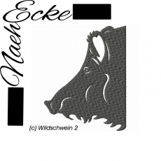 Stickdatei Wildschwein 2 10x10 <br />