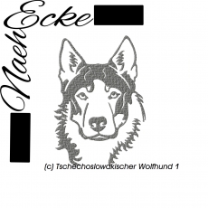 Stickdatei Tschechoslowakischer Wolfhund 1 13x18 <br />