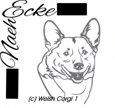 PLOTTERdatei Welsh Corgi Nr. 1 SVG / EPS <br />