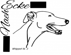 Stickdatei Whippet Nr. 3 13x18 <br />