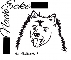 PLOTTERdatei Wolfsspitz 1 SVG / EPS <br />