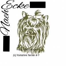 PLOTTERdatei Yorkshire Terrier Nr. 4-1 SVG / EPS <br />