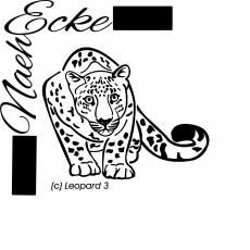 Plotterdatei Leopard 3 SVG / EPS <br />