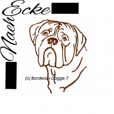 Stickdatei Bordeaux Dogge 7 10x10