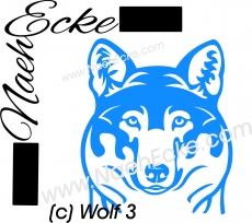 PLOTTERdatei Wolf 3 SVG / EPS <br />