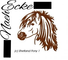 Stickdatei Shetland Pony 10x10