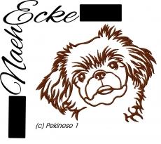 Stickdatei Pekinese 1 10x10 <br />