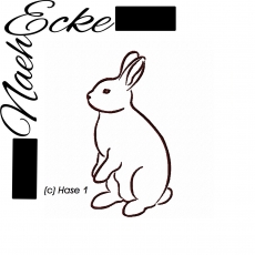 Stickdatei Hase Nr. 01 13x18