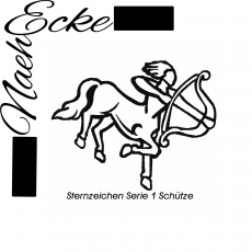 Stickdatei Sternzeichen Serie 1 Schütze 13x18