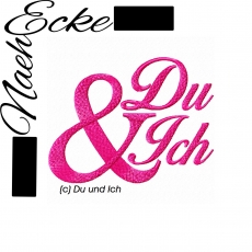 Stickdatei Du und Ich 10x10