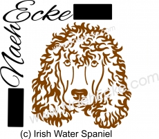 PLOTTERdatei Irish Water Spaniel 1 / Irischer Wasserspaniel SVG / EPS