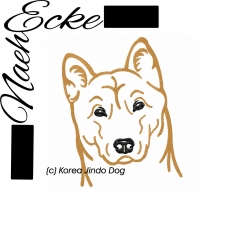 Stickdatei Korea Jindo Dog 10x10