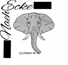 Stickdatei Elefant Nr.3 13x18