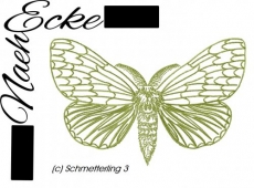 Stickdatei Schmetterling 3 Nachtfalter 13x18