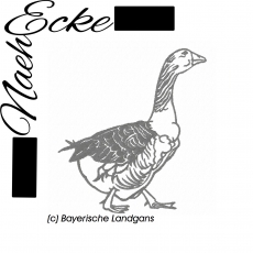 Stickdatei Bayerische Landgans 13x18