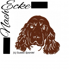 Stickdatei Sussex Spaniel 10x10