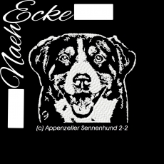 Stickdatei Appenzeller Sennenhund Nr. 2-2 13x18 Scrib-Art